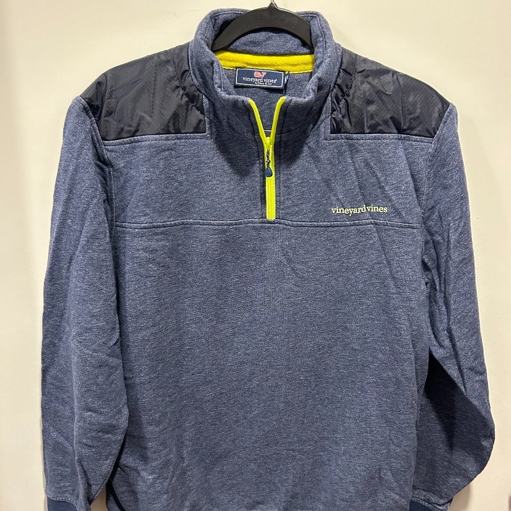 Vineyard Vines Navy Quarter Zip Sweatshirt Men's M